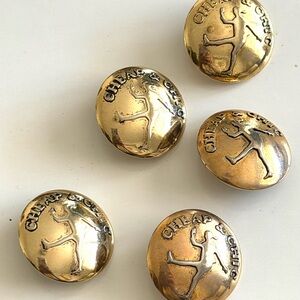 Rare  Moschino Cheap & Chic 5 Button Set
